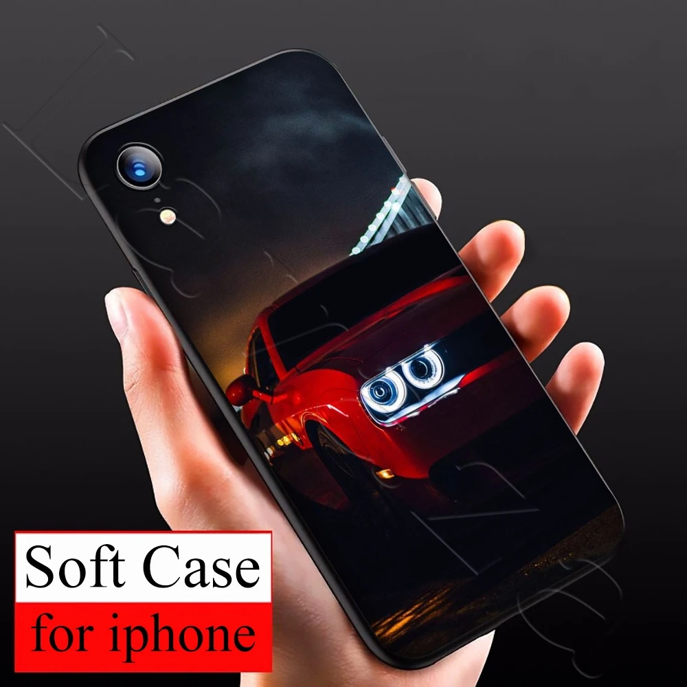 Lavaza классический MUSTANG задние фонари силиконовый мягкий чехол для iPhone 12 11 Pro XS Max XR X