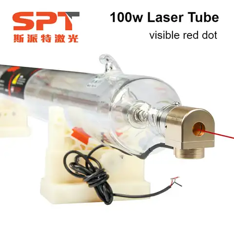 2019 низкая цена 100 Вт 130 Вт СО2 лазерная трубка SPT Видимый лазер 10000 часов