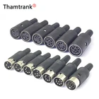 10 шт. Разъем DIN штекергнездо DIN разъем 34567813 PIN монтаж шасси кабеля с пластиковой ручкой