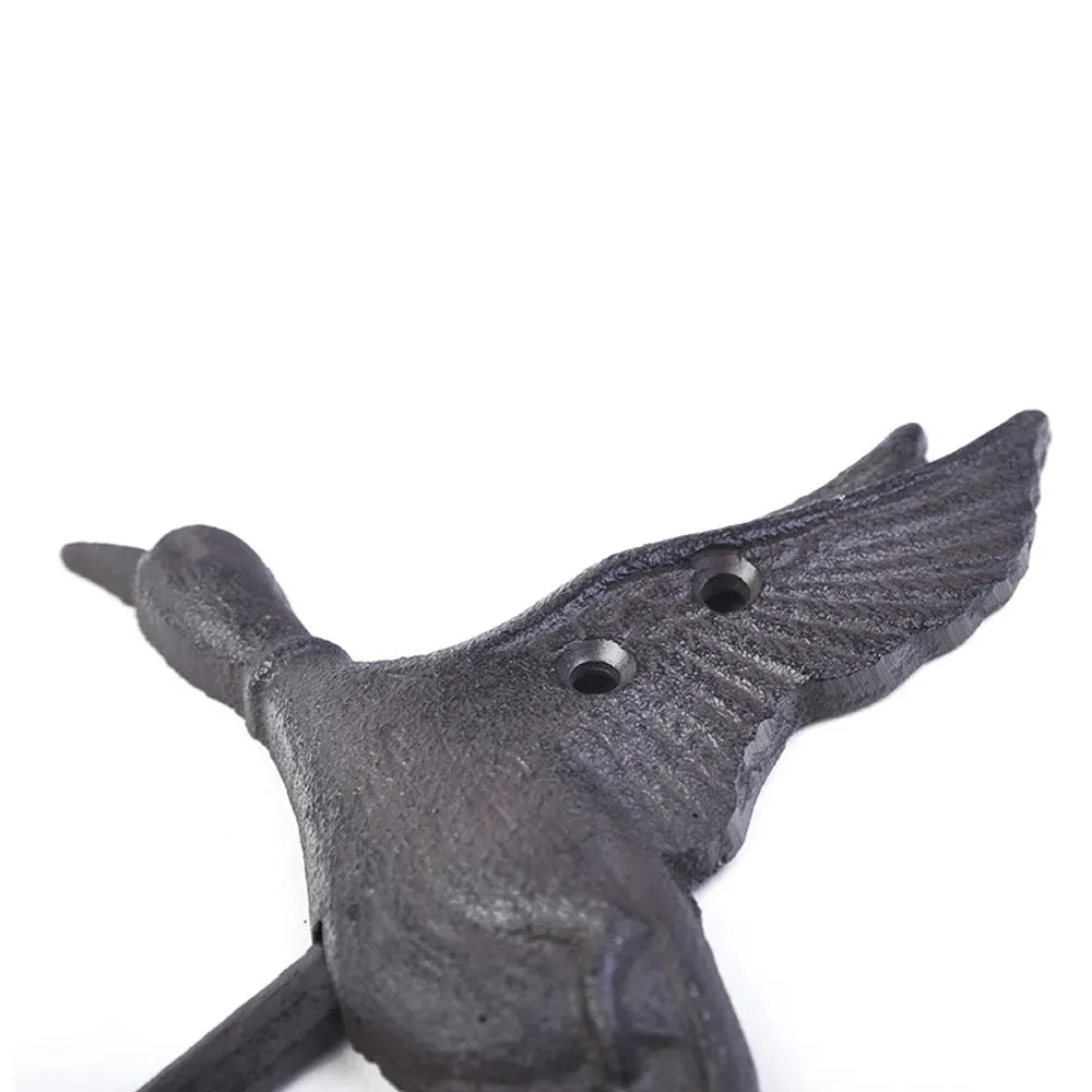 Винтажный деревенский чугунный лебединый настенный крюк для настенной комнаты