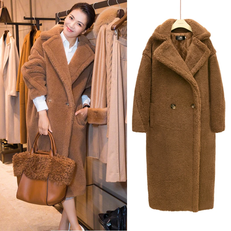 2020 Женская одежда зимняя верхняя пальто новое из овечьей шерсти женское