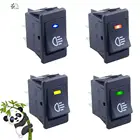 Универсальный автомобильный туманный переключатель для автомобильных противотуманных фар, тумблер B35, постоянный ток 12 В, 35 А, 4 контакта, Светодиодная панель, цвет красный, зеленый, янтарный, синий, белый