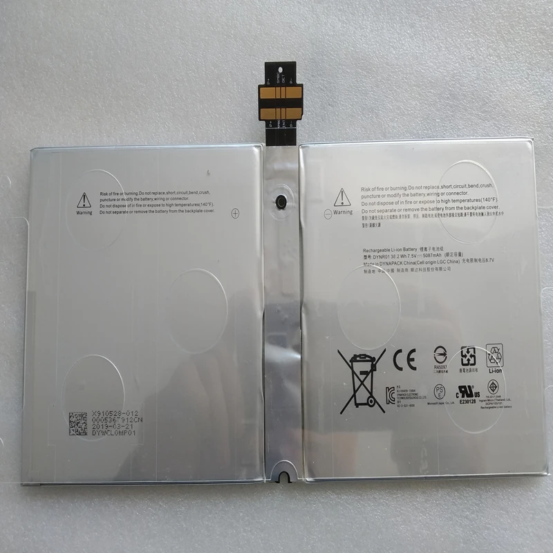 Новый аккумулятор DYNR01 G3HTA027H для Microsoft Surface PRO4, 1724 дюйма, планшетный ноутбук, 12,3 В, 7,5 Вт/ч, 5087 мАч