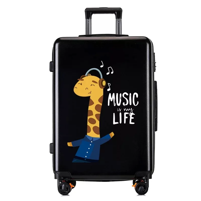 Travel suitcase Чемодан на колёсиках, студенческий чемодан на колесиках, багаж для путешествий, 20 дюймов, мультяшная каюта, сумка на колесиках, корейская модная сумка - Цвет: Travel suitcase