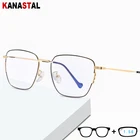 Женские и мужские компьютерные очки KANASTAL, очки с защитой от синего излучения, очки унисекс с металлической оправой и синими лучами
