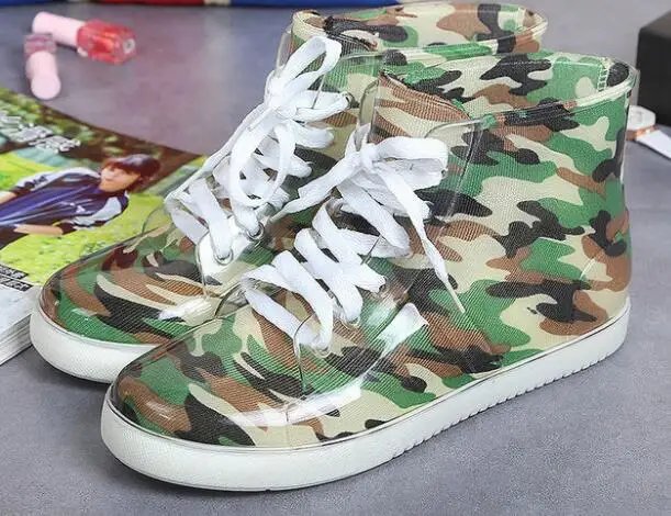 Сапоги Aleafalling женские непромокаемые со съемными цветами теплые полусапожки