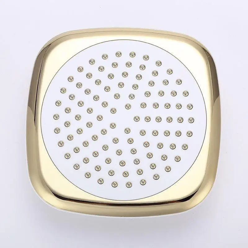 

Black rainfall shower faucet set mixer tap, Gold plated bath shower faucet wall mounted, Bathroom Brass shower faucet