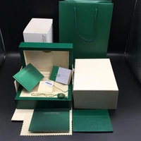 original supporting documents security card gift bag top green box wooden watch box brochure