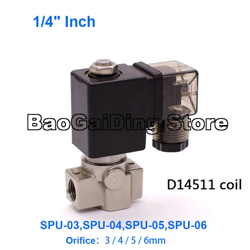 Нормально закрытый 2 сторонний соленоидный водяной клапан из нержавеющей стали с