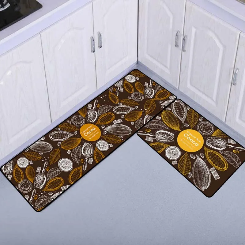 3D печатается анти-скольжения Ванная комната Водонепроницаемый коврик кухонный, маслоустойчивый ковры Крытый Спальня ковер при входе напольный коврик