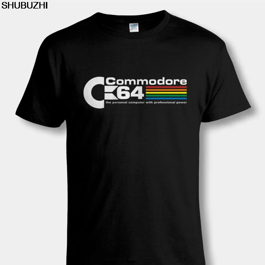 Черная футболка крутая Винтажная в стиле ретро C64 командор 64 компьютерная новые
