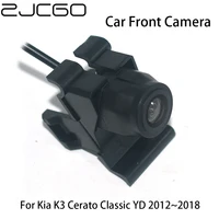 zjcgo ccd hd car front view parking logo camera waterproof night vision positive image for kia k3 cerato classic yd 20122018