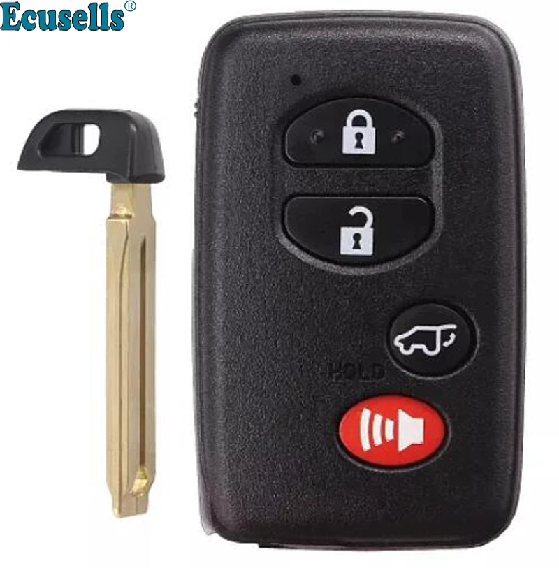 Смарт ключ с дистанционным управлением 3 + 1 кнопка для Toyota Camry Yaris RAV4 Reiz Vios 2008 2013