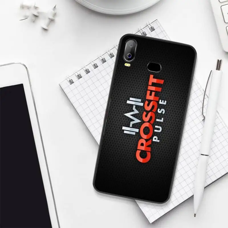 CUTEWANAN keep calm and crossfit на черном ТПУ мягкий резиновый чехол для телефона Samsung A10 A20 A30 A40