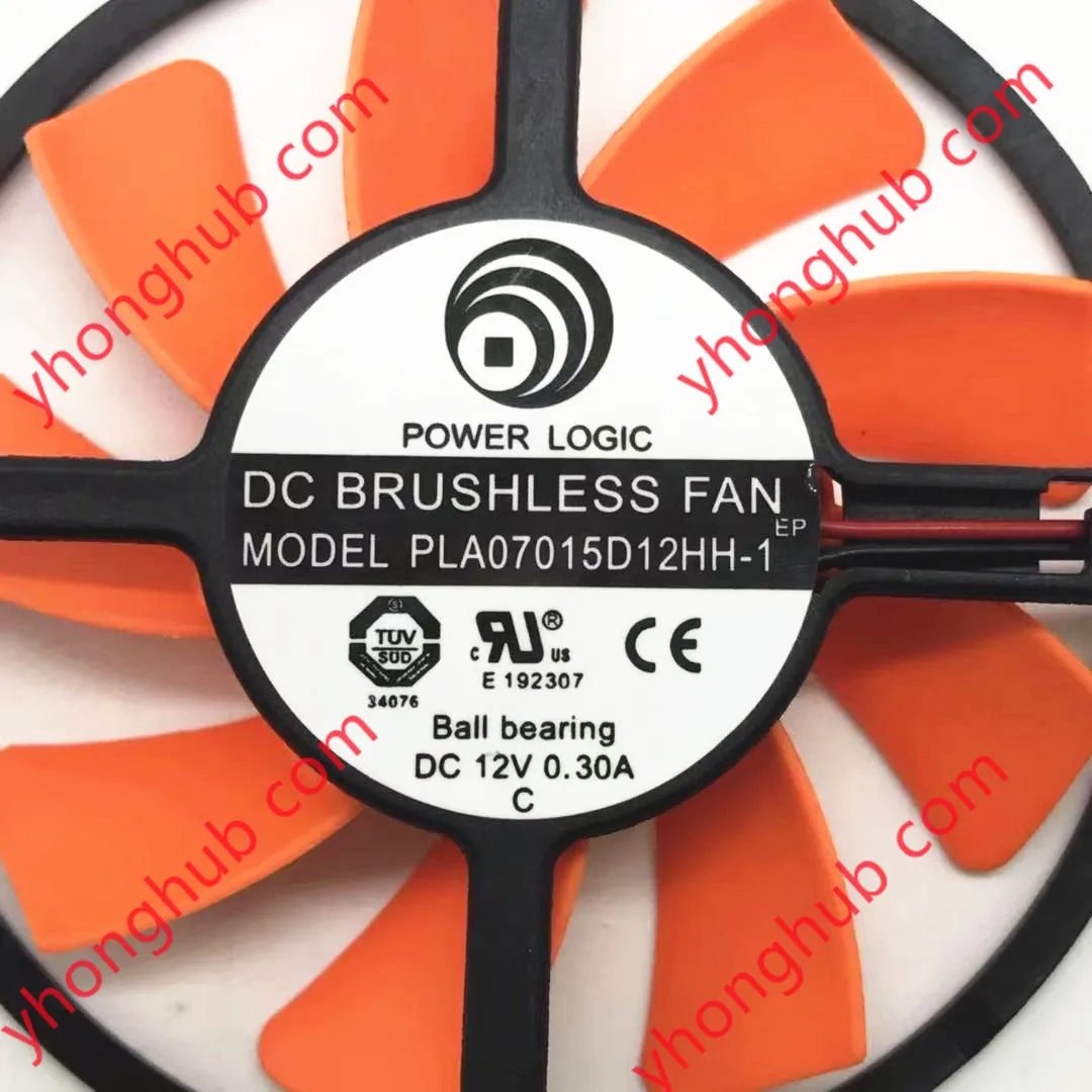 Power Logic PLA07015D12HH-1 DC 12V 0.30A 2-проводной Вентилятор охлаждения сервера