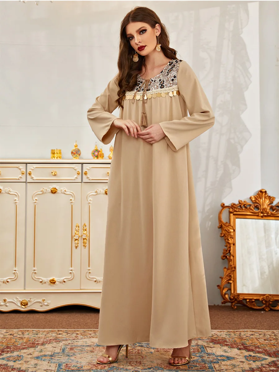 Турция мусульманское длинное платье женское с цветочным принтом Jubah кафтан