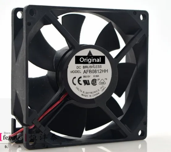 Оригинальный 100% рабочий AFB0812HH 8 см 80 мм 80*80*25 8025 DC 12 В 0.30A серверный инвертор