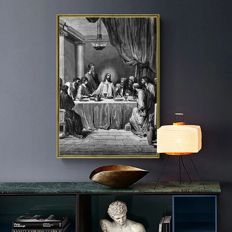 Настенная Картина на холсте да Винчи Last Supper настенные художественные плакаты и