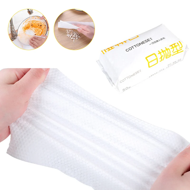 

50 Pieces Of Disposable Cloth Kitchen Countertop Cleaning Scouring Pad