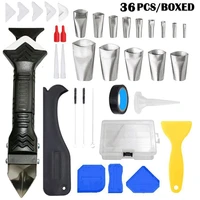 36 piece caulking tool kit with caulking nozzle finishing agent finishing toolfamily ideal auxiliary tool