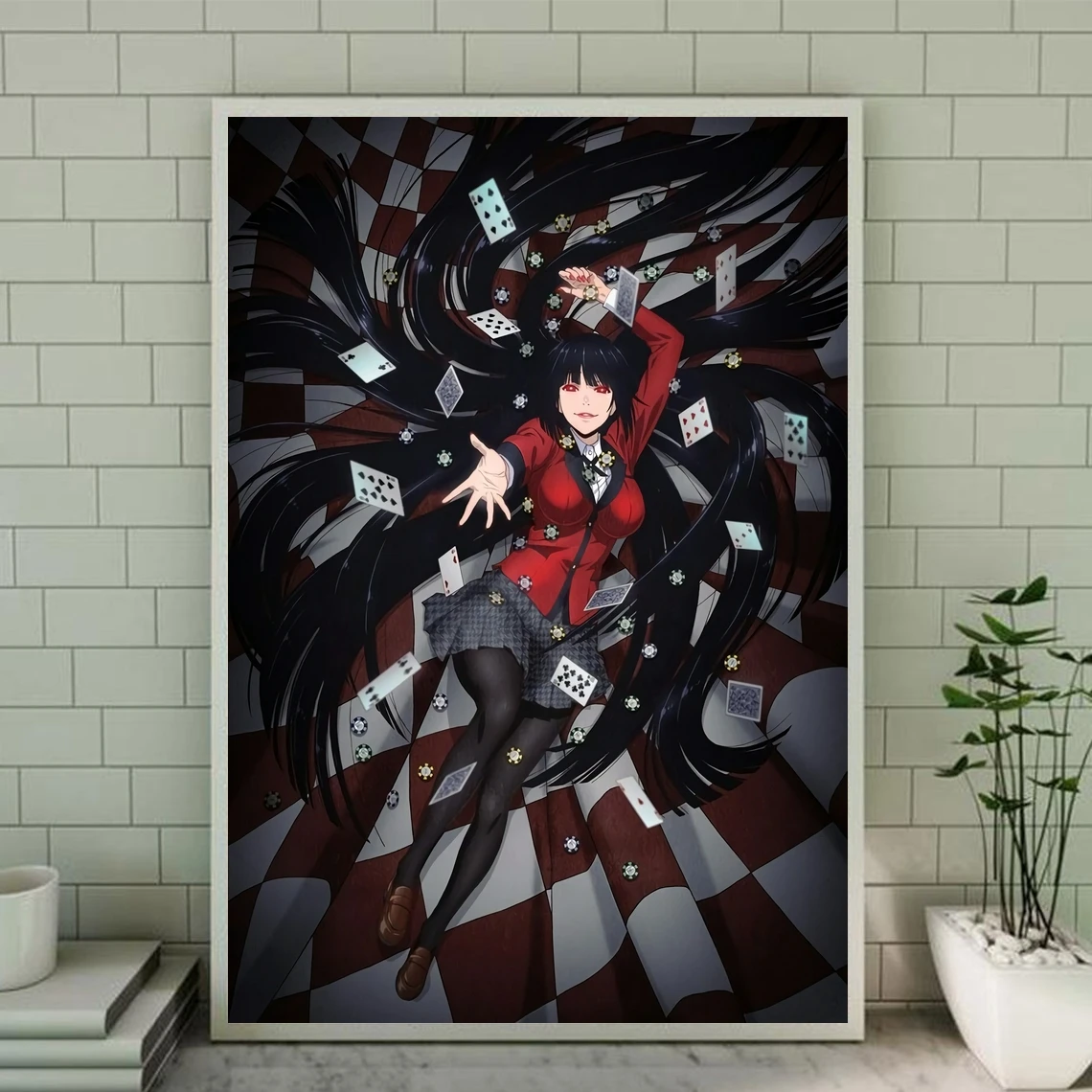Аниме постер Kakegurui печать на холсте без рамки картина для украшения дома (без