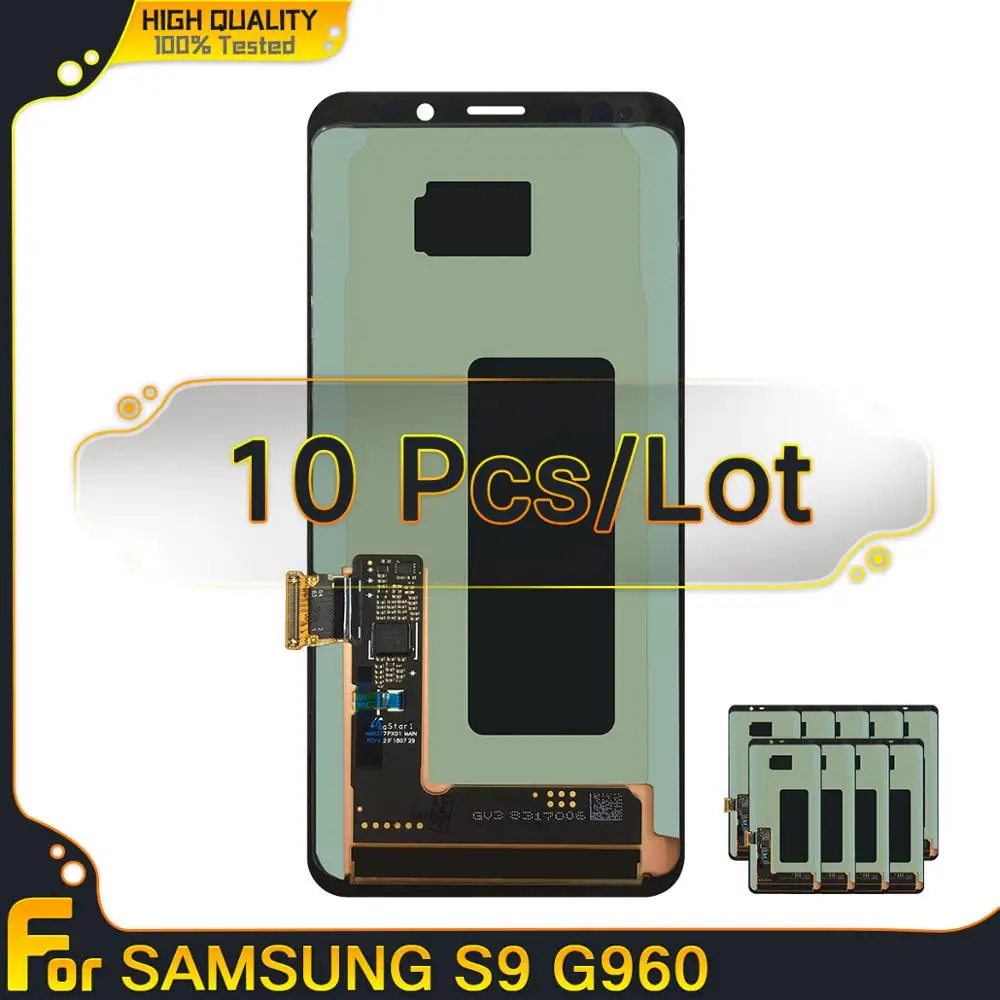 Сменный сенсорный ЖК экран для SAMSUNG Galaxy S9 дигитайзер с рамкой G960 G9600 G960F дисплей