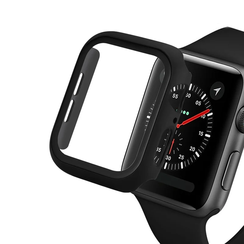 Защитная пленка из закаленного стекла для Apple Watch 38/40/42/44 мм серии 4/3/2/1 комплект с