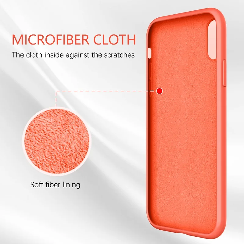 Чехол из жидкого силикона для XR фирменная мягкая и гибкая резины легкая