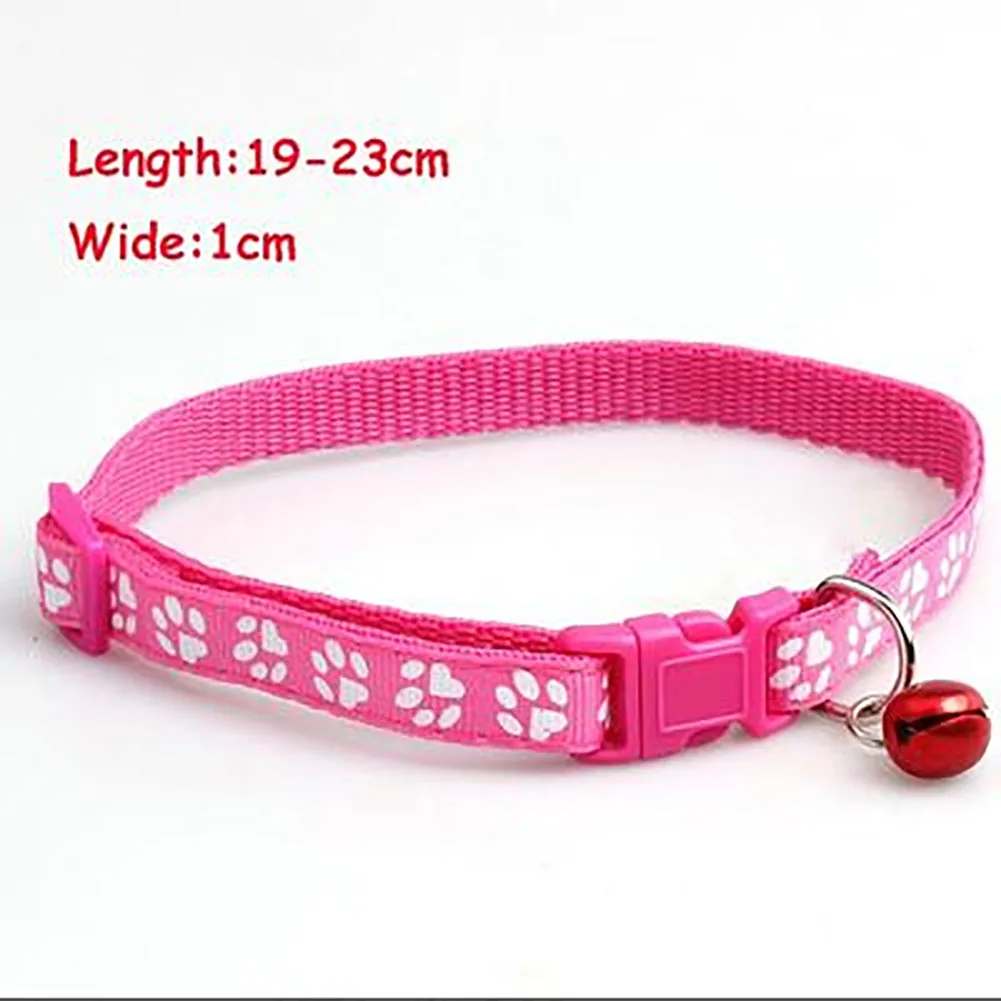 Милый ошейник для собак с колокольчиками маленьких кошек и регулируемый когтями