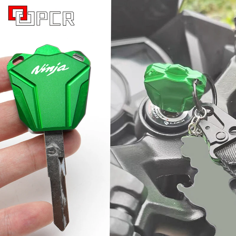 

Новинка 2022, чехол для ключа CNC для мотоцикла Kawasaki NINJA 300 400 650 ZX25R ZX10R NINJA ZX6R 636 (ключ без чипа)