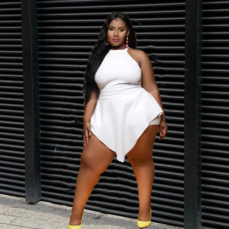 

Summer Women Jumpsuit Sleeveless Bodycon Plus Size Rompers Sexy One Piece Outfits Shorts Jumpsuits Wholesale Dropshipping