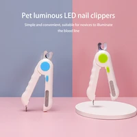 dog nail scissors cats and dogs can use nail clippers whit led light to clean and groom toe claw trimmer pet supplies