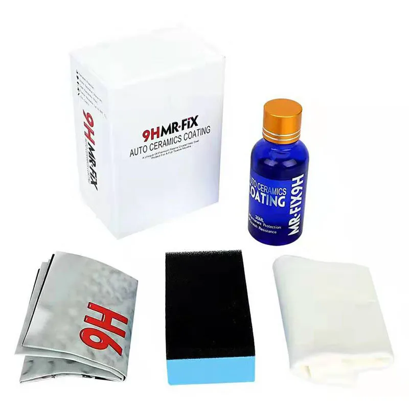 9H керамическое покрытие для автомобиля полировка стекло против царапин 2 шт.