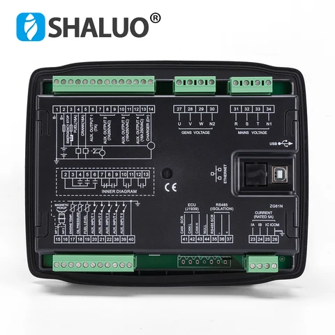 Контроллер автозапуска и остановки генератора SmartGen HGM6110N HGM6120N AMF, ЖК-модуль управления, панель, печатная плата, Дизельная генераторная установка, детали