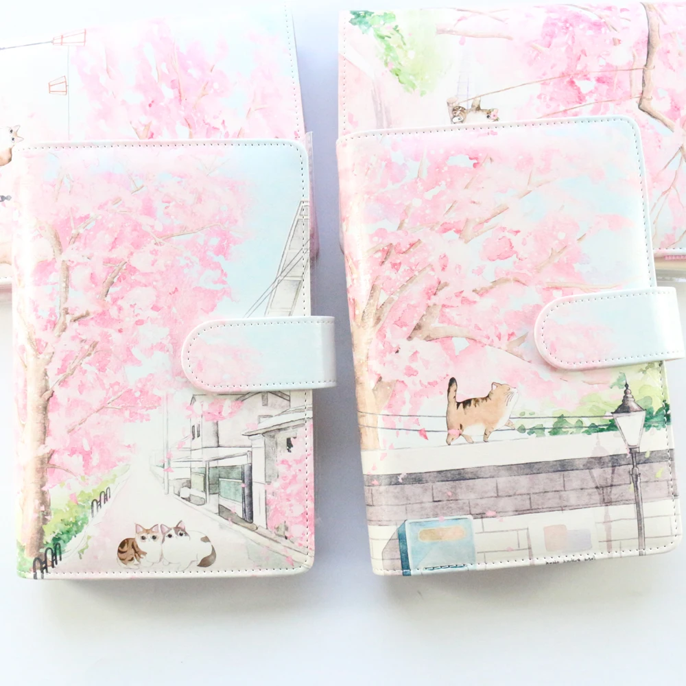 Domikee милые корейские кошечки в твердой обложке спиральные записные книжки