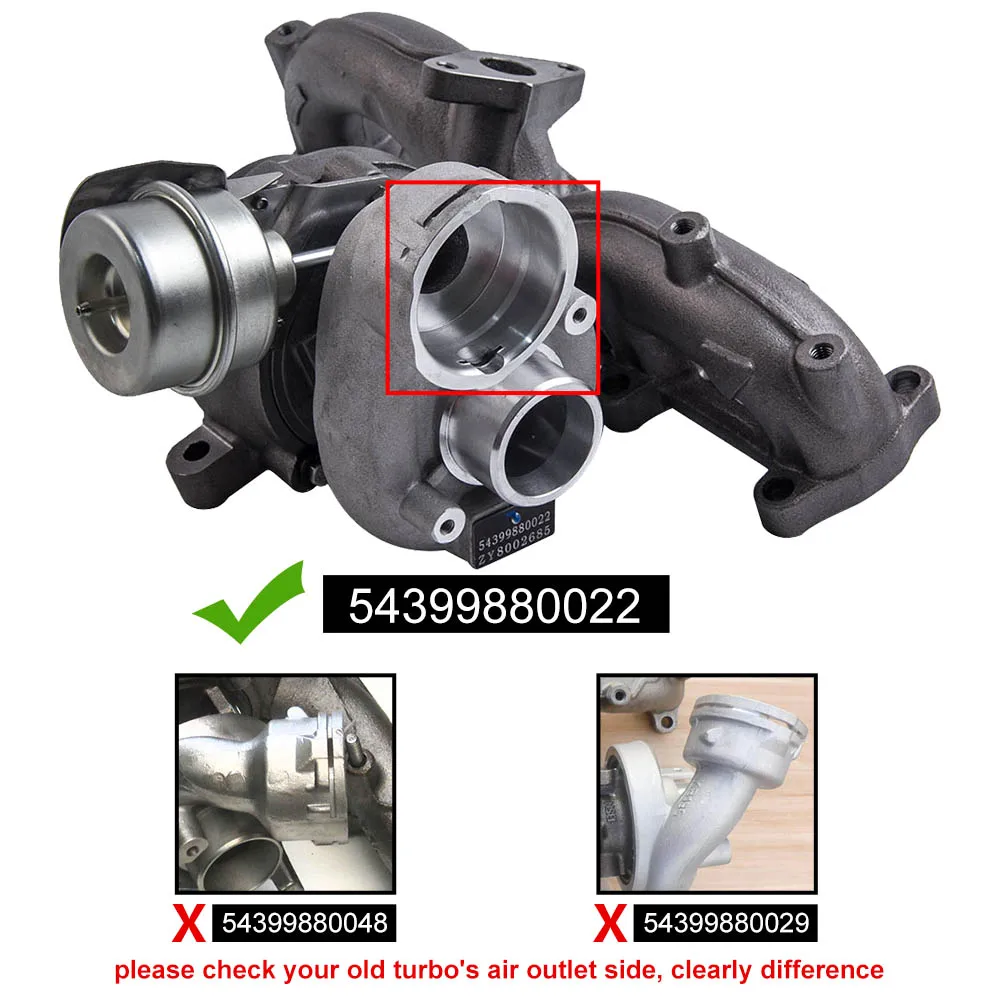 Турбокомпрессор GT1646V турбо для Audi A3 Skoda Superb Seat 1 9 TDI 54399700019 VW Touran Golf Caddy Jetta Passat B6