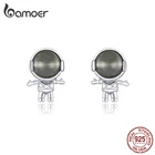 Женские серьги-гвоздики из стерлингового серебра 925 пробы с Луной и астронавтом bamoer SCE871, 2020