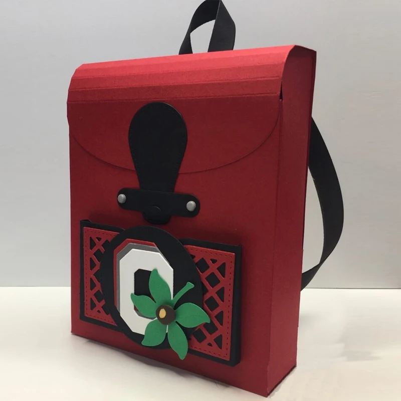 

3D School Bags Shape Metal Cutting Dies For Scrapbooking Craft Die Embossing Stencil Cut Card Making Decoration