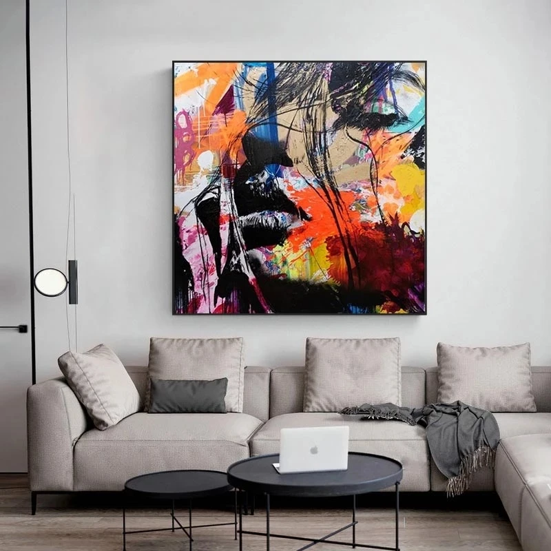 Картина на холсте Nielly Francoise портрет абстрактная картина лица плакаты и принты