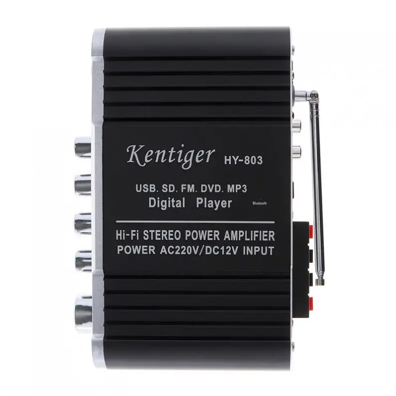 Kentiger HY-803 2CH автомобильный Hi-Fi Bluetooth mp3 amplifier12V amplificador автомобильный аудио стерео усилитель мощности fm-радио плеер
