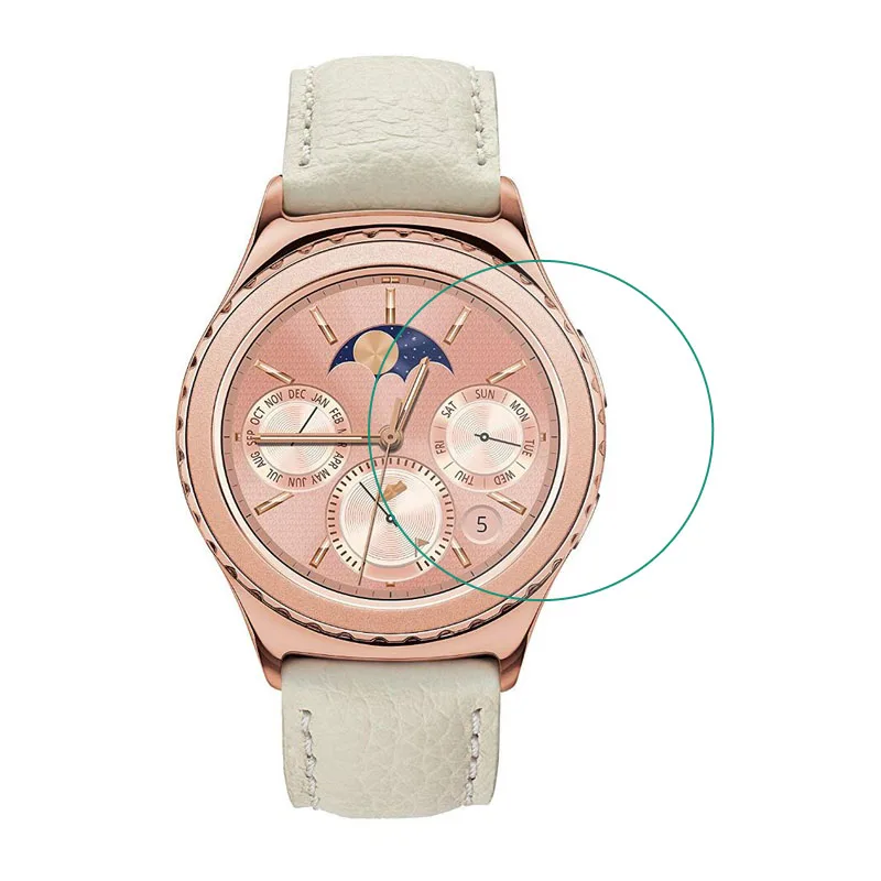 

Ultra thin Clear Protective Film Guard For Samsung Gear S2 /S2 Classic Smart Watch Tempered Glass Display Screen Protector Cover