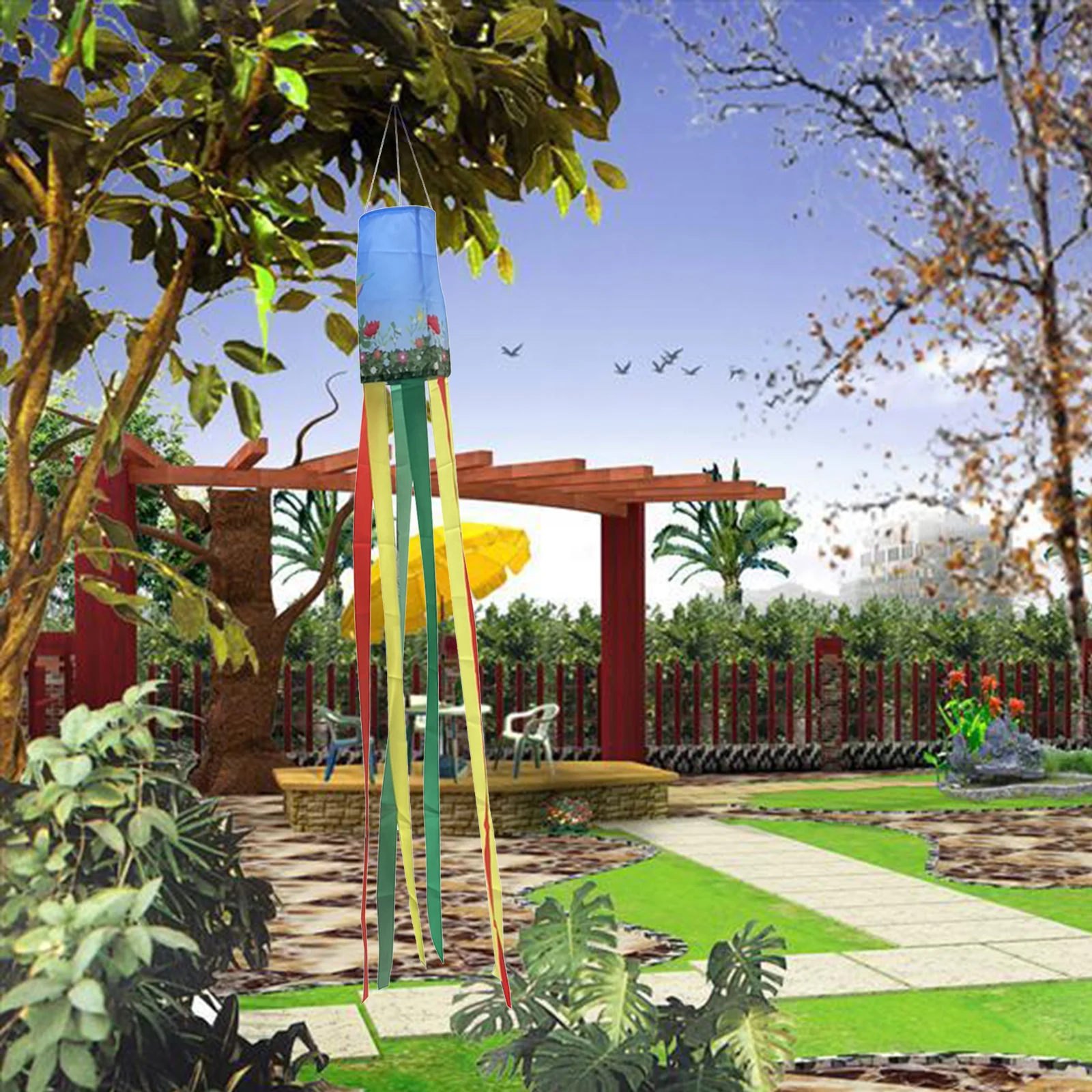 Летняя радуга Колибри ветрозащитный декор красочный ветер фотографический