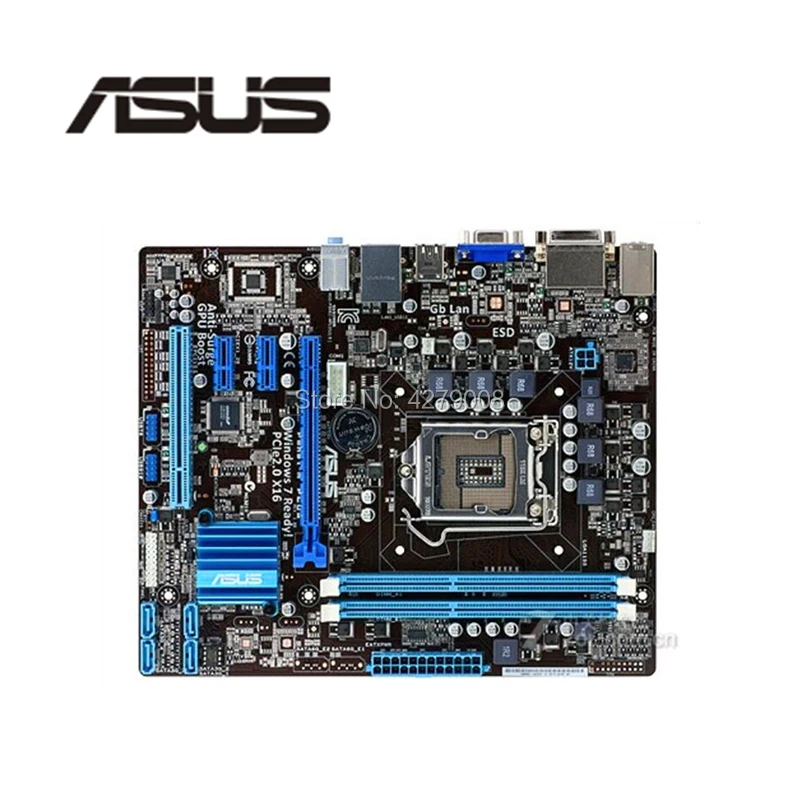 Разъем LGA 1155 для ASUS P8H61 M PLUS материнская плата настольного компьютера H61 i3 i5 i7 DDR3 16G