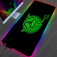 rgb razer mouse pad gamers decoracion computer keyboard desk mat led gaming accessories pc gamer mousepad with 14 lighting table