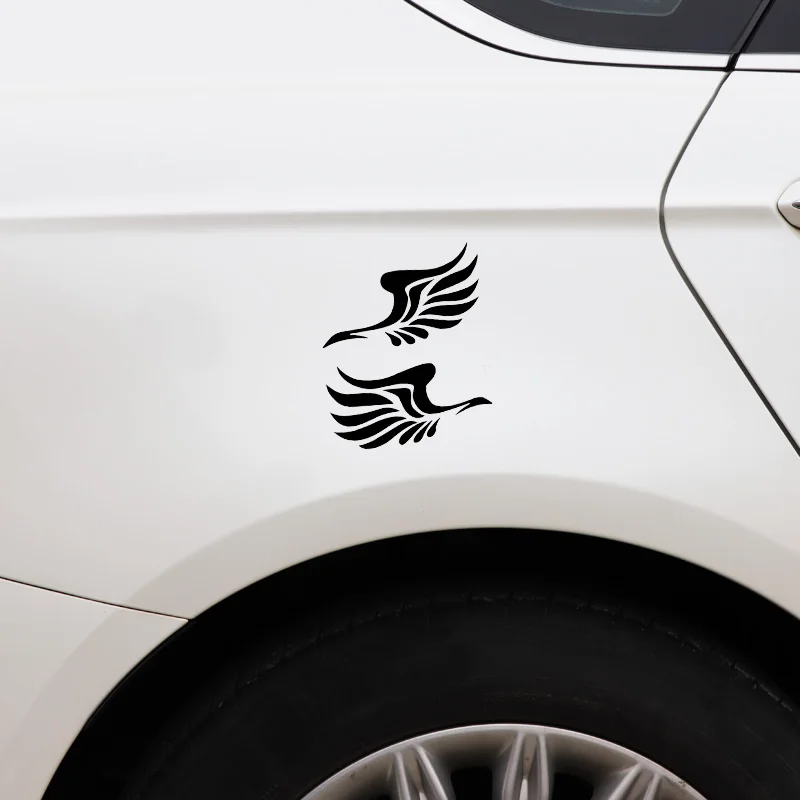 Ангел-хранитель с крыльями милые светоотражающие наклейки для автомобиля модное