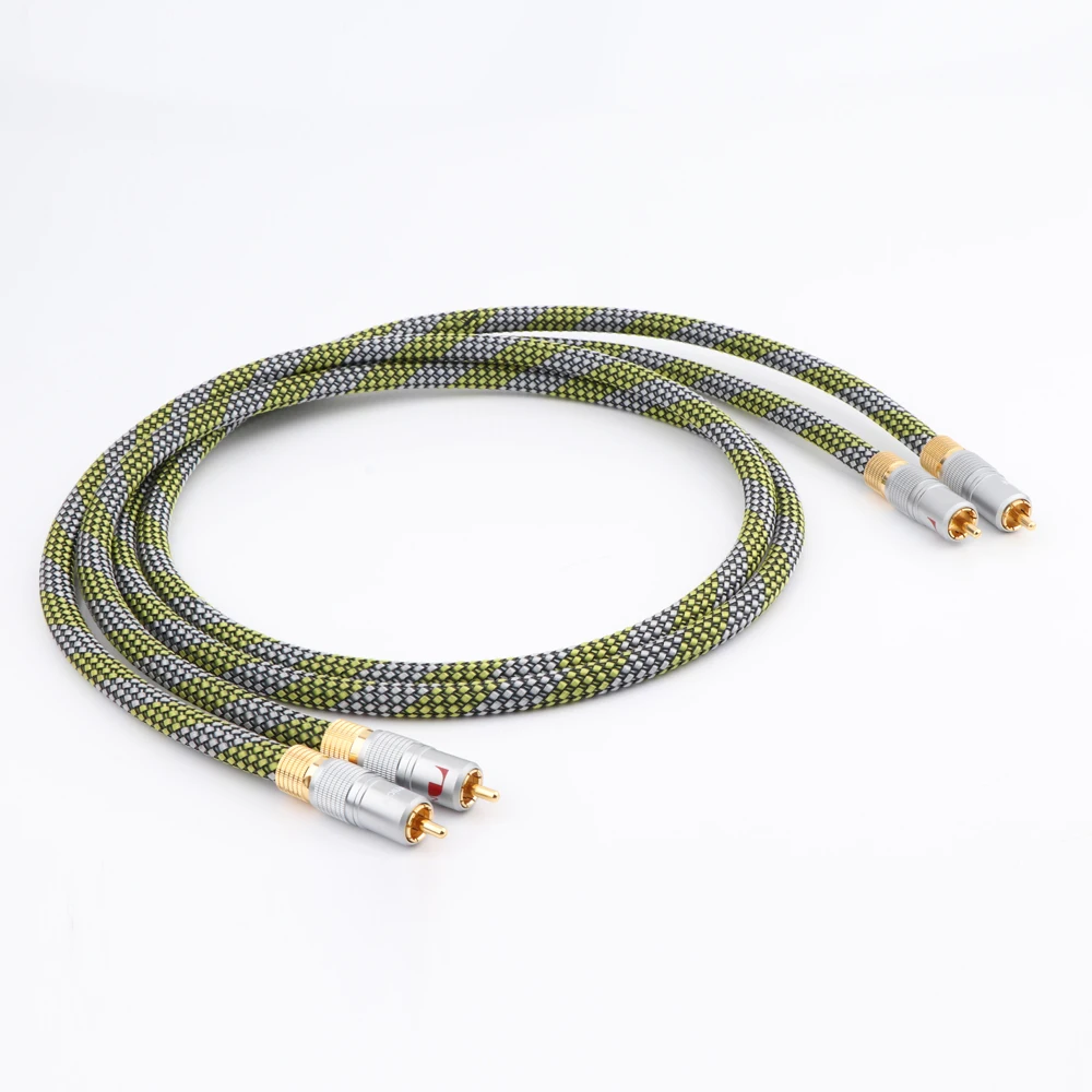 Кабель для подключения аудиосигнала с посеребренным покрытием и разъемом nakamiche |