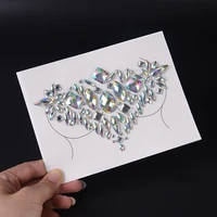 fashion tattoo diamond makeup body adhesive glitter tattoo chest gem rhinestone crystal sticker