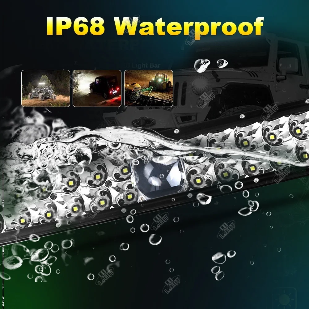 

COLIGHT 22" 32" 42" 50" 12D Led Laser Light Bar 4x4 Offroad Led Bar Over 2000m For SUV 4WD Flood Spot Beam Driving Light 12V 24V
