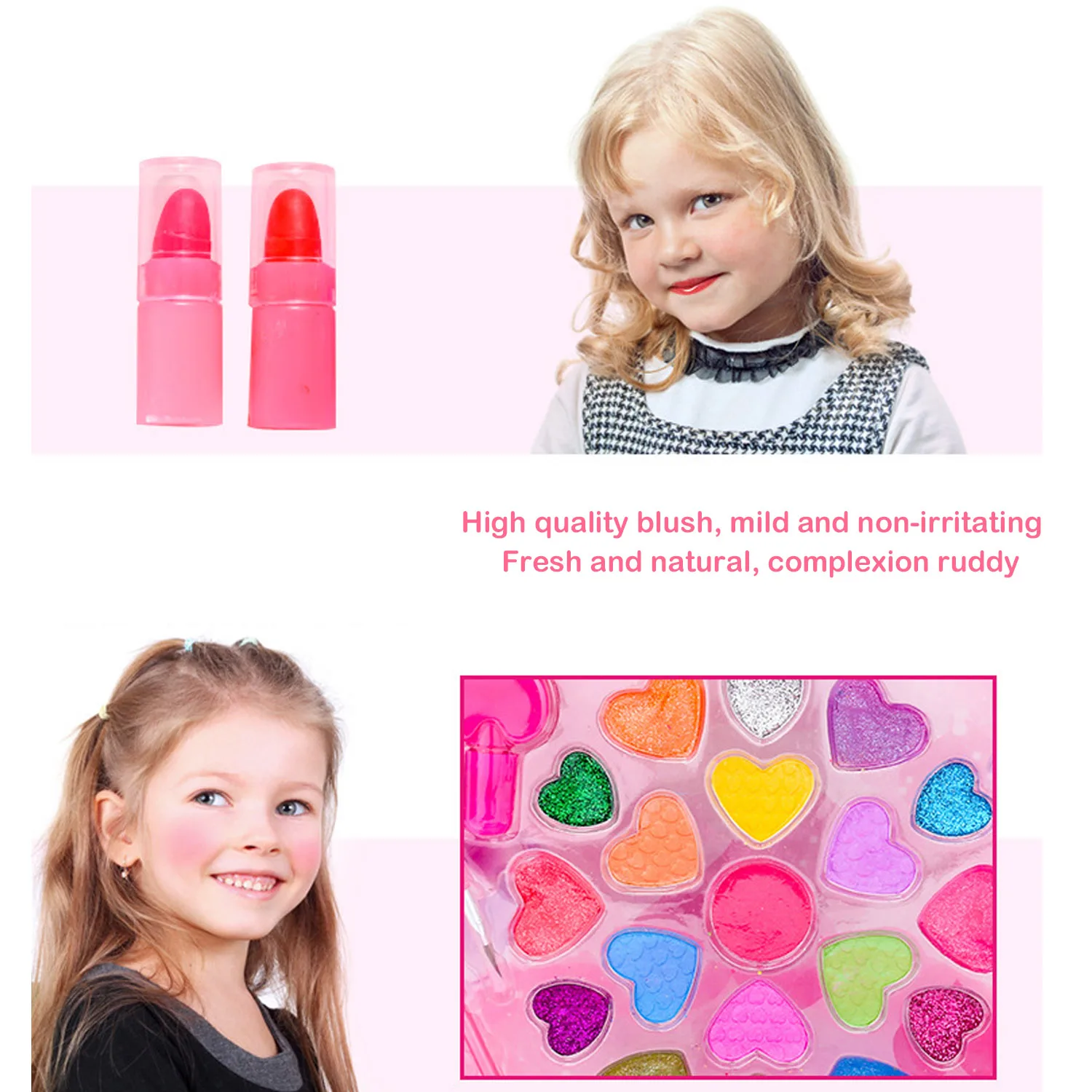 Косметика для макияжа детей и девочек комплект игрушек с сумочкой ролевых игр