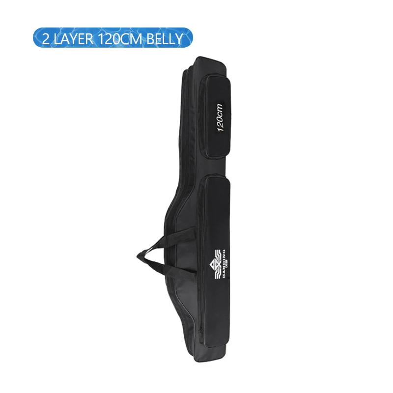 2 Layer 120cm Belly Утолщенная уличная 2/3 слойная сумка для рыбалки, водонепроницаемая сумка для рыболовных снастей, сумка для удочки, сумки для хранения, для ловли карпа, XA140G - Цвет: 2 Layer 120cm Belly